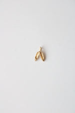 14K Yellow Gold Ballet Flat Necklace Pendant