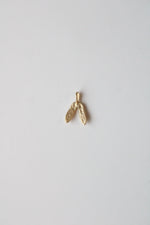 14K Yellow Gold Ballet Flat Necklace Pendant