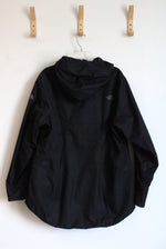 The North Face Black Lined Jacket with Hood | XL