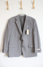 NEW Michael Kors Gray Pinstripe Wool Blend Blazer | 46R