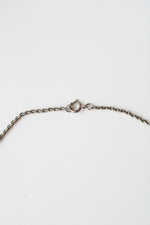 Sterling Silver Red Stone & Pearl Gothic Style Necklace