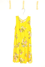 Old Navy Yellow Floral Sleeveless Dress | M