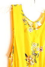 Old Navy Yellow Floral Sleeveless Dress | M