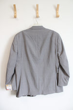 NEW Michael Kors Gray Pinstripe Wool Blend Blazer | 46R