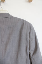 NEW Michael Kors Gray Pinstripe Wool Blend Blazer | 46R