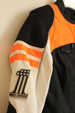 Harley Davidson Neon Orange Black and White Ardmore Switchback Riding Motorcycle Jacket | M
