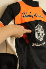 Harley Davidson Neon Orange Black and White Ardmore Switchback Riding Motorcycle Jacket | M