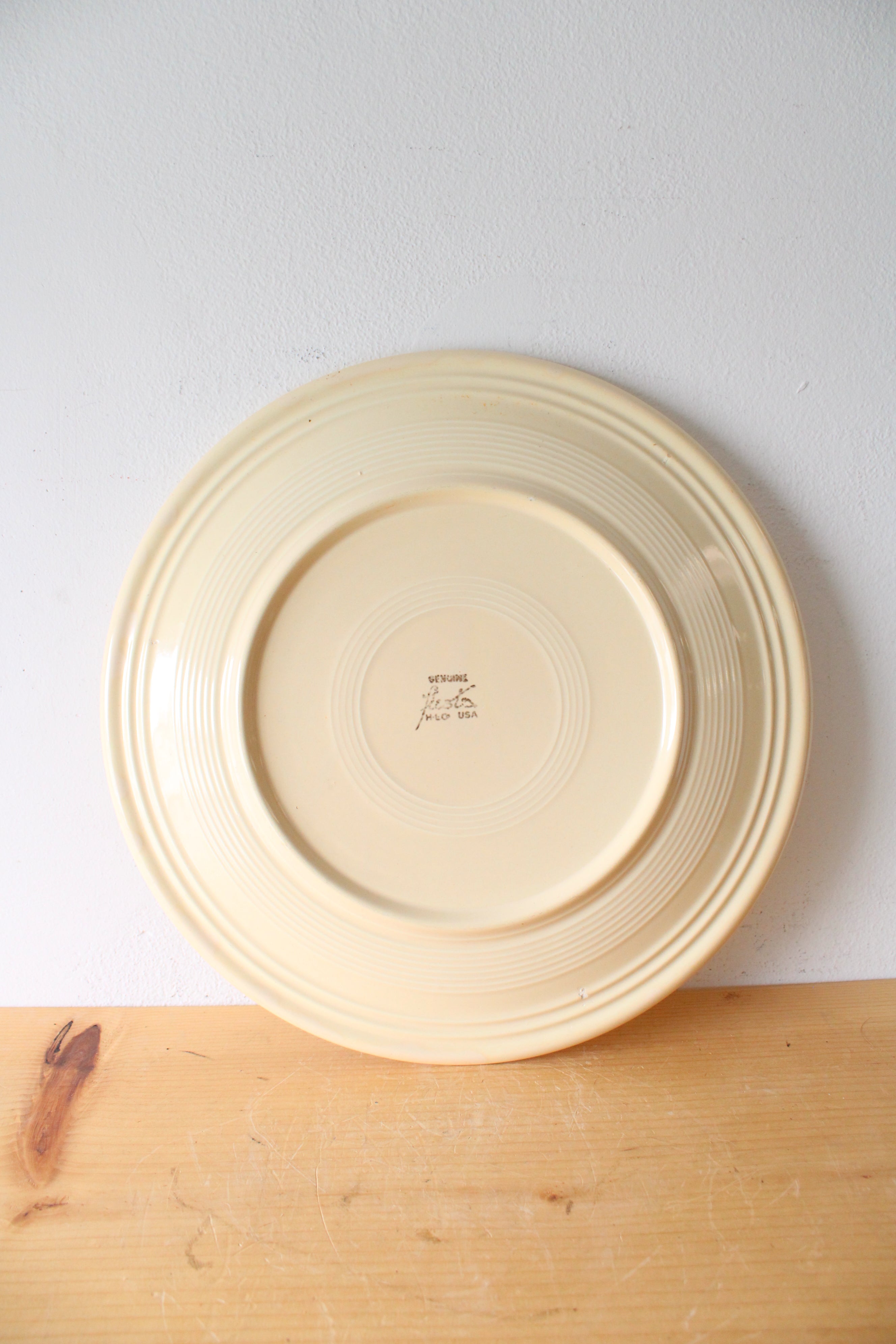 Vintage Homer Laughlin Fiesta Large Yellow Chop Plate Serving Platter