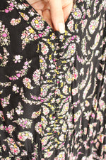 Old Navy Black Floral Ruffle Sleeve Dress | 2XL