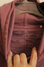 Patagonia Dusty Pink Organic Cotton Hooded Sweatshirt | XL