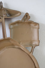 Vintage Metal Drum Set Art 1970 Sexton