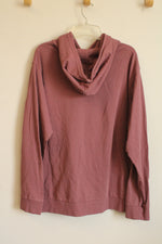 Patagonia Dusty Pink Organic Cotton Hooded Sweatshirt | XL
