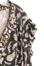 Old Navy Black Floral Ruffle Sleeve Dress | 2XL
