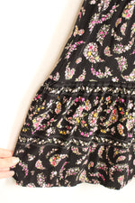 Old Navy Black Floral Ruffle Sleeve Dress | 2XL
