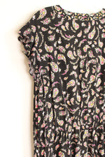 Old Navy Black Floral Ruffle Sleeve Dress | 2XL
