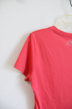 Under Armour Pink V-Neck Athletic Shirt | S