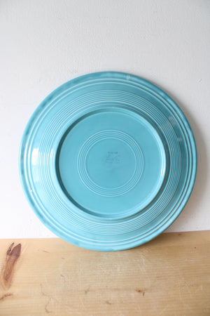 Vintage Homer Laughlin Fiesta Large Turquoise Chop Plate Serving Platter