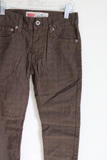 Levi's 510 Super Skinny Brown Herringbone Jean | 10