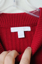 Burberry Red Knit Wool Cashmere Blend Sweater Dress | Youth 10