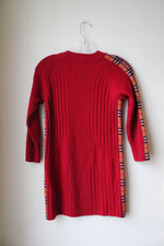 Burberry Red Knit Wool Cashmere Blend Sweater Dress | Youth 10