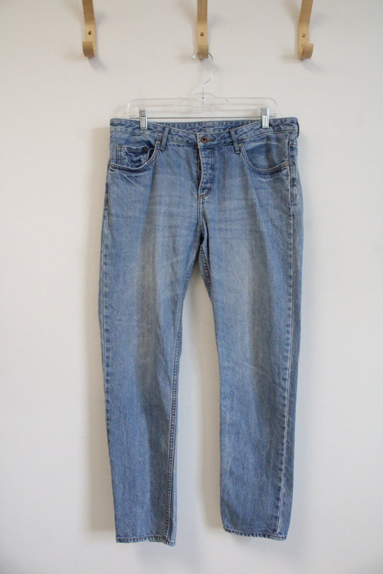 &Denim Low Waist Boyfriend Tapered Leg Jeans | 30/32