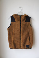 Under Armour Brown Sherpa Hooded Vest | Youth S