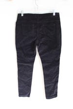 Roebuck & Co. Black Corduroy Sequined Stripe Pants | 10 1/2-12 1/2