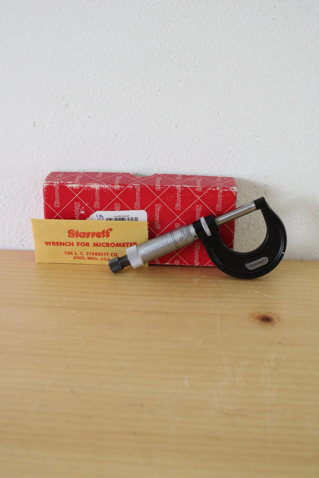 Vintage Starrett Micrometer Caliper No. 436RL- 1" With Original Box And Paperwork