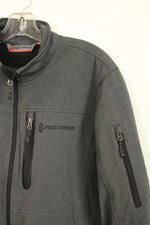 Free Country Gray Softshell Windbreaker Jacket | M