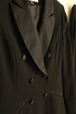 Casper Petite Black Tuxedo Blazer with Pants Set | 2P