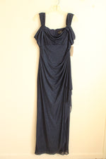 NEW Alex Evenings Blue Shimmer Formal Dress  | 6