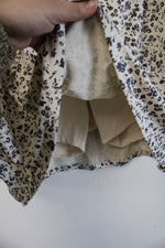 Kensie Ivory & Brown Floral Athletic Skort | 2X