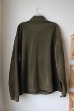 Columbia Olive Green Fleece Full Zip Jacket | XXL
