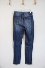 Shein Dark Wash Distressed Jeans | 30X32