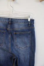 Shein Dark Wash Distressed Jeans | 30X32