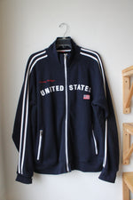 Tommy Hilfiger Navy United States Track Jacket | XL