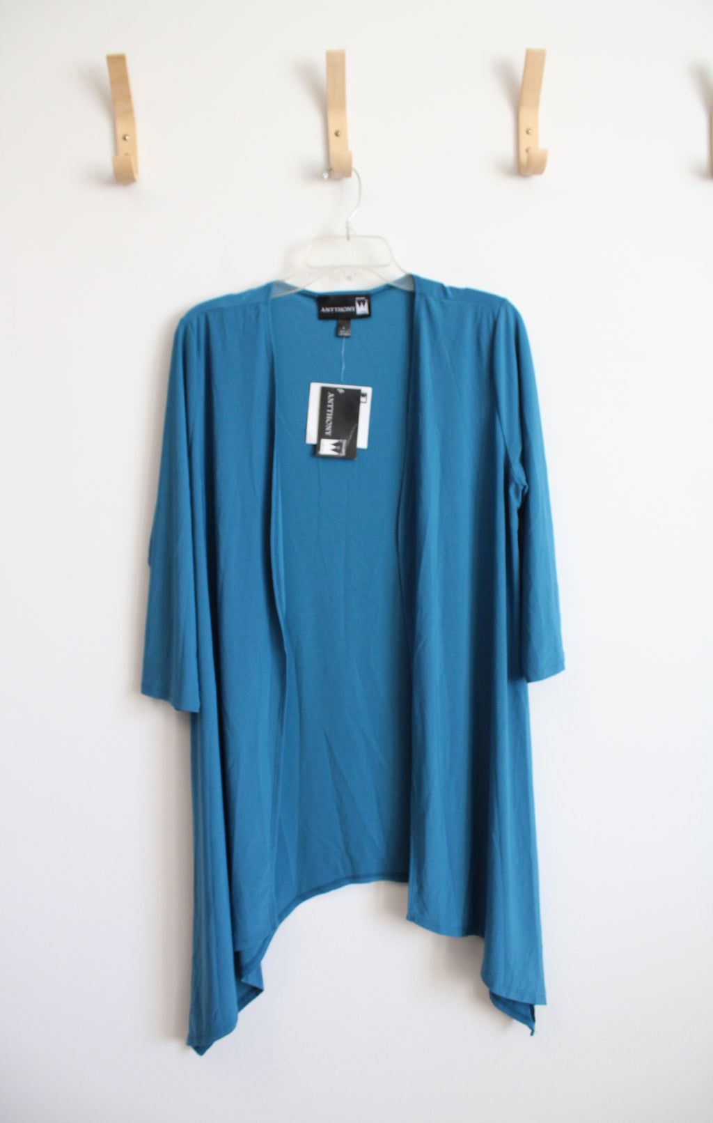 NEW Antthony Blue 3/4 Sleeve Cardigan | L