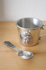 Seagull Pewter 1988 Canada Silver Baby Mug & Spoon