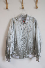NEW Rodeo Quincy Metallic Silver Bronc Stomper Jacket | L