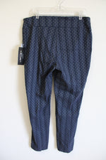 NEW Lisette L Montreal Blue Gold Striped Dotted Stretch Pant
