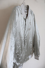 NEW Rodeo Quincy Metallic Silver Bronc Stomper Jacket | L