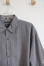 Menswear Alexander Lloyd Sueded Microfiber Black & White Plaid Button Down Shirt | 2XL Tall