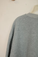 Loft Plus Light Blue Faux Sherpa Crewneck Sweatshirt | 20/22