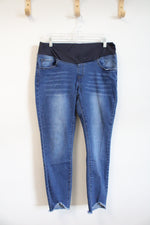 Partial Panel Maternity Jeans | L