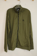 Under Armour Army Green Tricot Track Jacket | 3XL