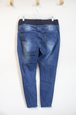 Partial Panel Maternity Jeans | L