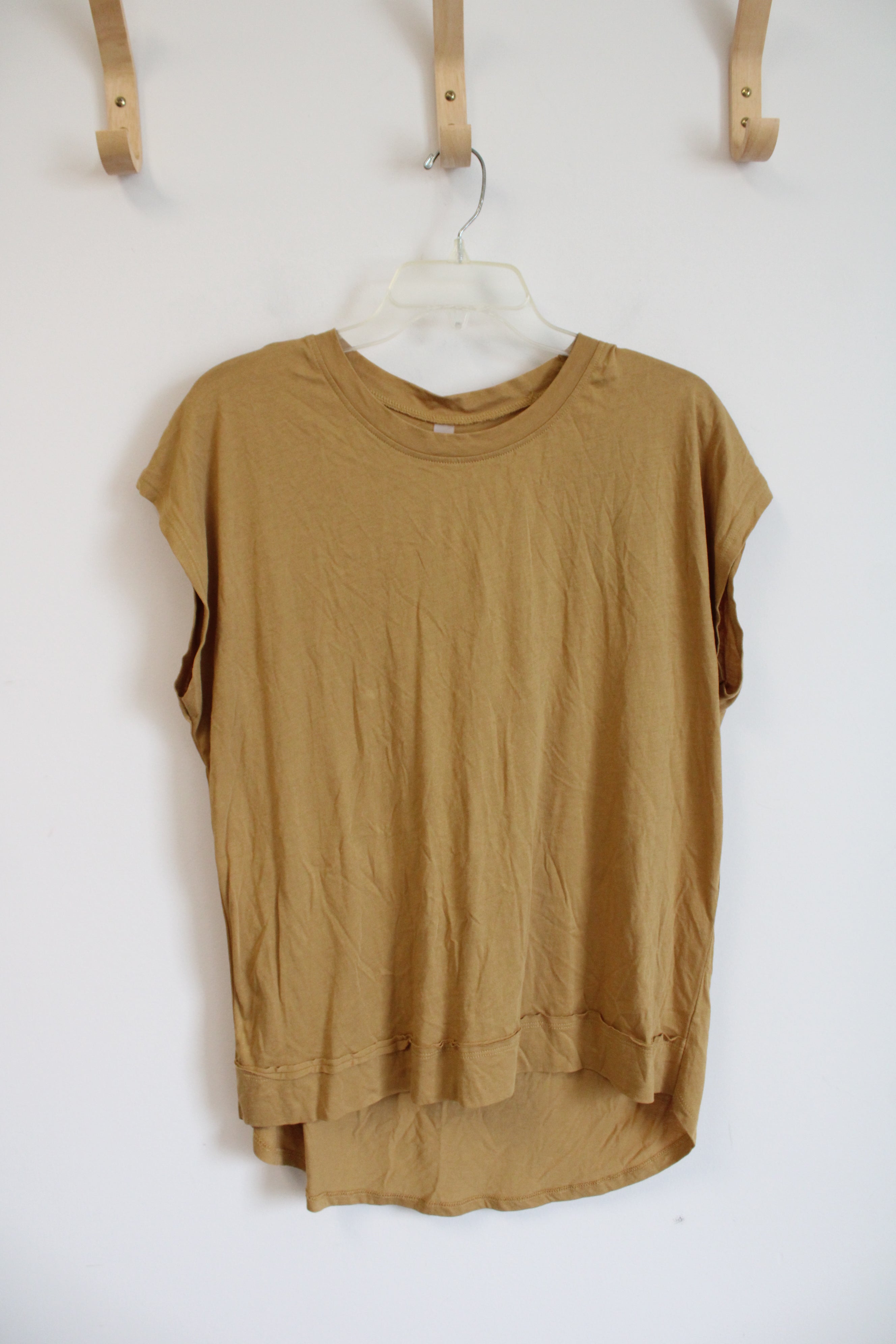 NEW Mono B Mustard Yellow Cut Out Back Top | M