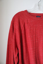 J.Crew Red Cotton Crewneck Sweater | XL