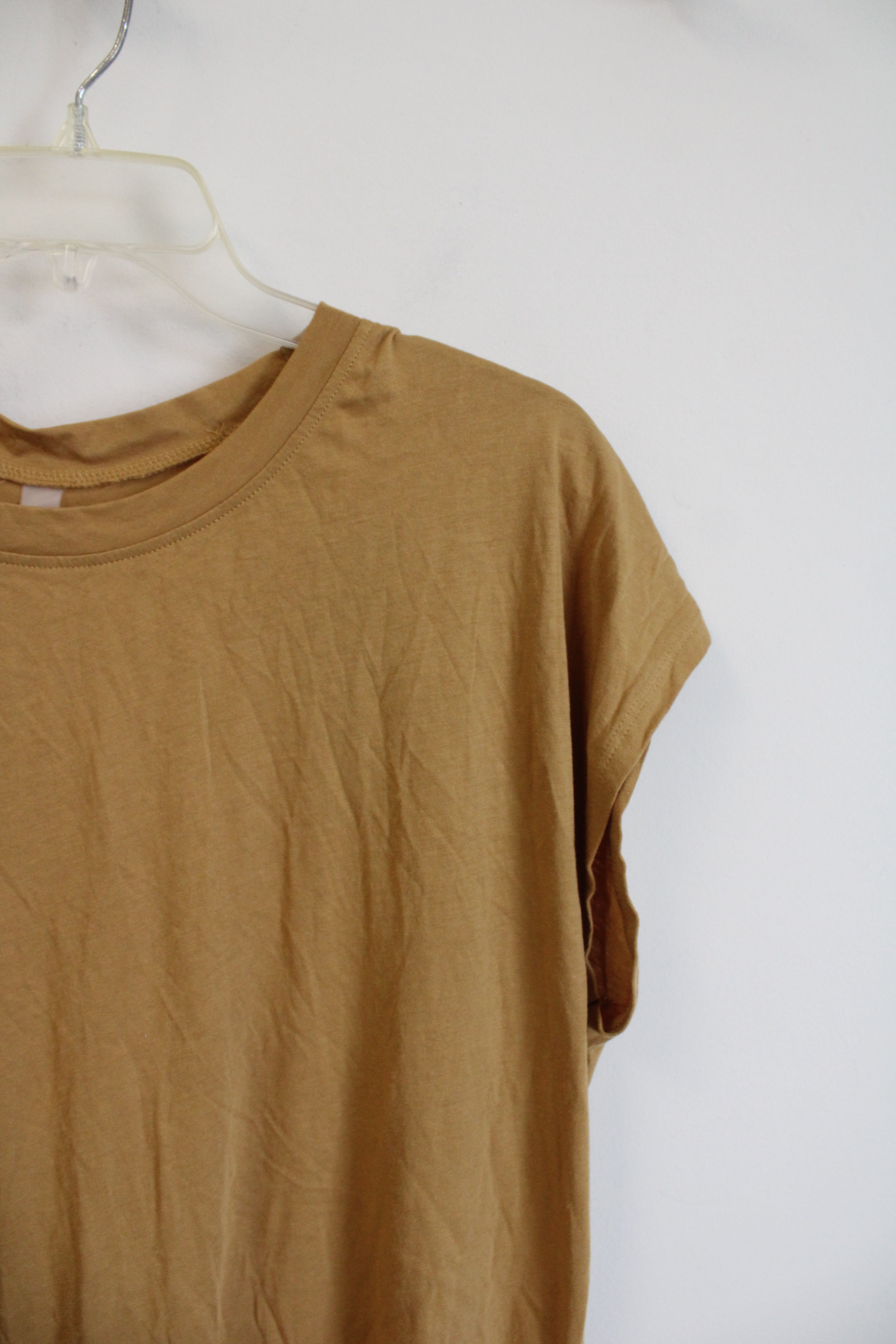 NEW Mono B Mustard Yellow Cut Out Back Top | M