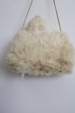 Vintage 1960's Doll Genuine Fur White Muff